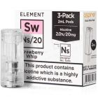 NS20 Strawberry Whip E-Liquid Pod by Element 3x2ml